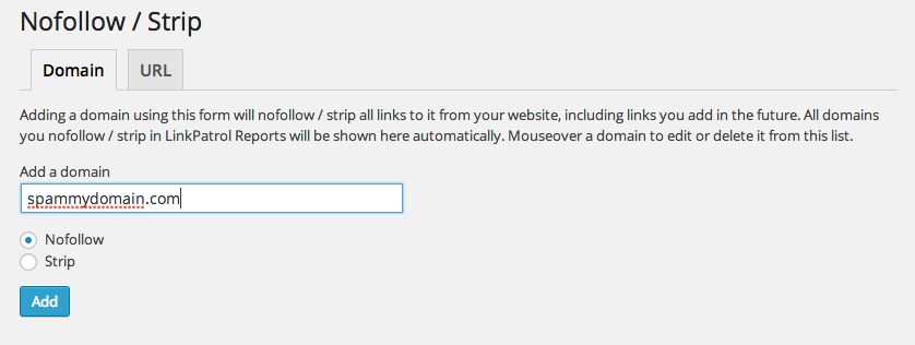 LinkPatrol now strips links in blog comments!